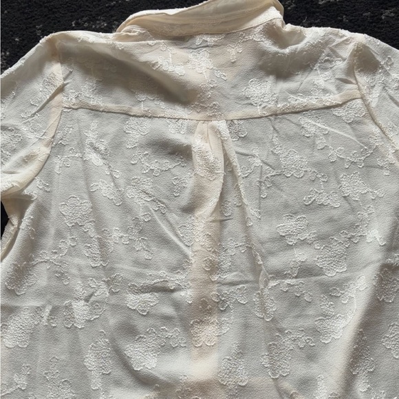 Elegant Cream Button-Up Blouse - Picture 14 of 14